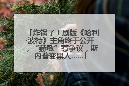 炸锅了！剧版《哈利·波特》主角终于公开，“赫敏”惹争议，斯内普变黑人……